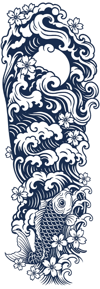 Koi & Waves